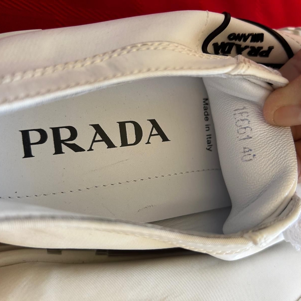 Prada White Platform Sneakers - image 6